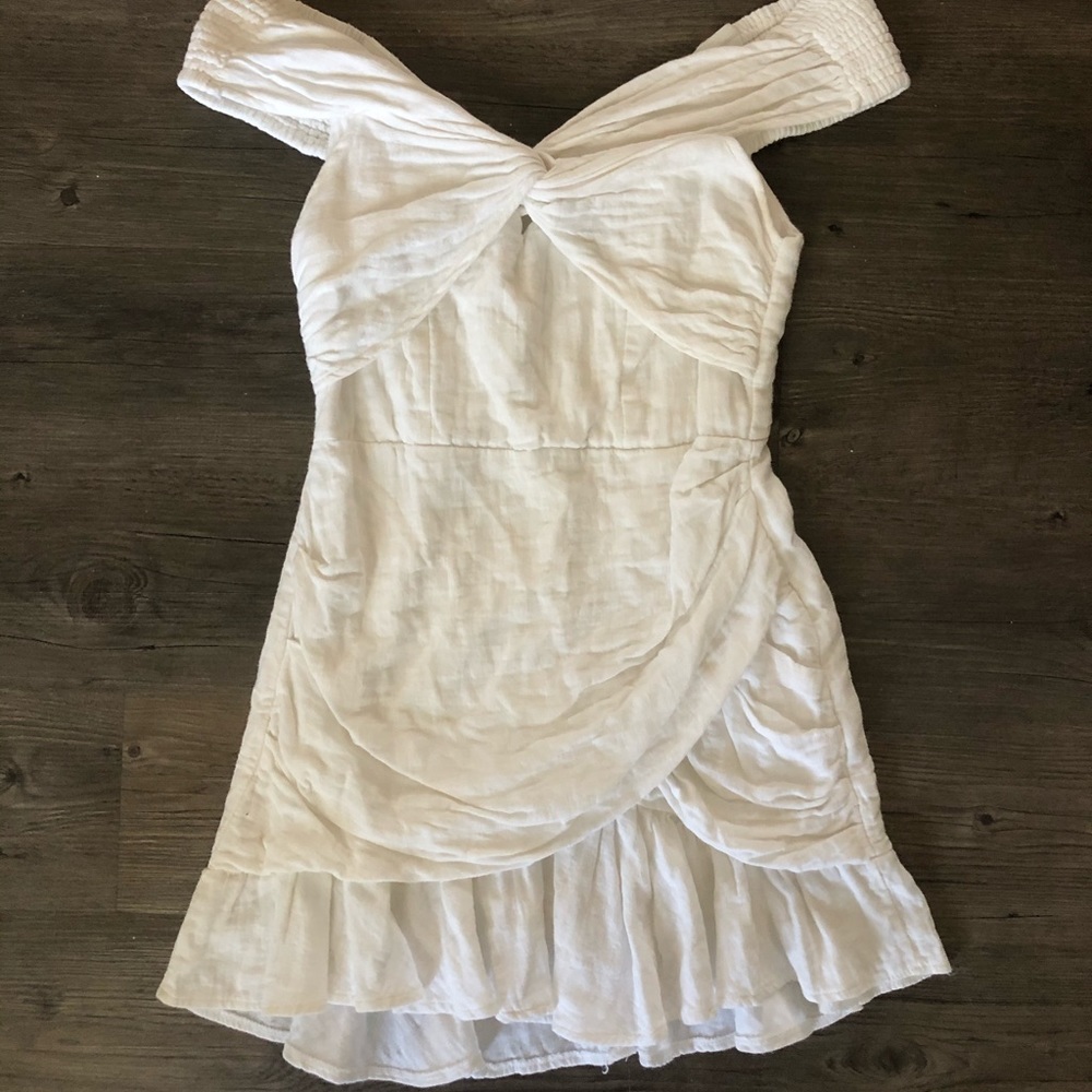 White mini sundress